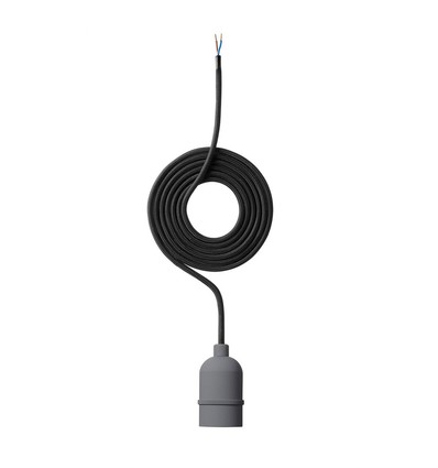 P3 Fassungsset, E27, Nielsen Light - grau