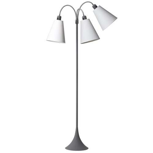 E27 TRAFIK Stehlampe, Nielsen Light - Grau - Weiß