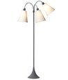 E27 TRAFIK Stehlampe, Nielsen Light - Grau - Weiß