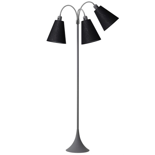 E27 TRAFIK Stehlampe, Nielsen Light - Grau - Schwarz