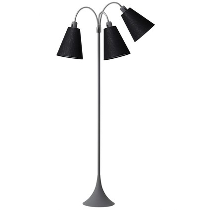 E27 TRAFIK Stehlampe, Nielsen Light - Grau - Schwarz