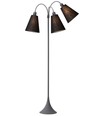 E27 TRAFIK Stehlampe, Nielsen Light - Grau - Schwarz
