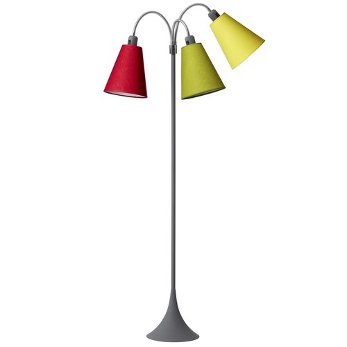 E27 TRAFIK Stehlampe, Nielsen Light - Grau - Limette, Gelb, Rot