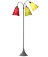 E27 TRAFIK Stehlampe, Nielsen Light - Grau - Limette, Gelb, Rot