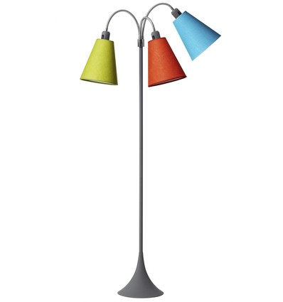 E27 TRAFIK Stehlampe, Nielsen Light - Grau - Orange, Türkis, Limette