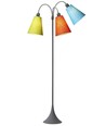 E27 TRAFIK Stehlampe, Nielsen Light - Grau - Orange, Türkis, Limette