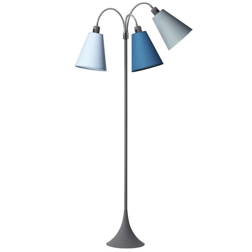 E27 TRAFIK Stehlampe, Nielsen Light - Grau - Türkis, Hellblau, Petrol