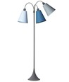 E27 TRAFIK Stehlampe, Nielsen Light - Grau - Türkis, Hellblau, Petrol