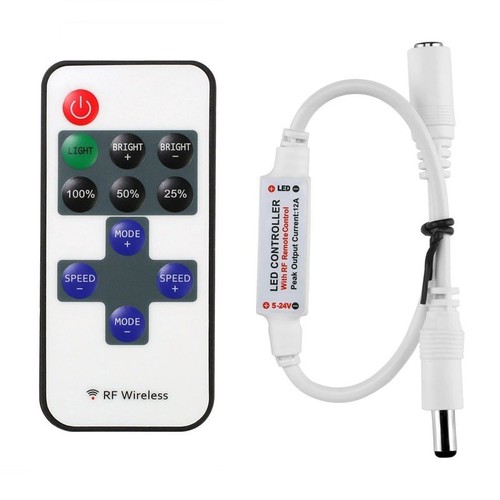 Kabelloser Dimmer mit Fernbedienung - RF kabellos, Speicherfunktion, 12V (30W)