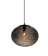 Halo Design - Handgefertigte Pendelleuchte Ø38, geräuchertes Glas