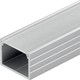 Aluprofil 18x13 für IP65 & IP68 LED-Streifen - Breit, 1m, inkl. matter Abdeckung & Clips, eloxiert