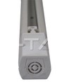 V-Tac 2 Meter Schiene für Schienenspots - Weiß, 3-Phasen, komplett mit Anschluss und Endkappe