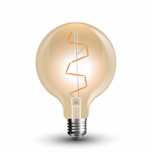 E27 4W LED Globe-Lampe - Ø9,5 cm, Kohlefaden, extra warmweiß, 2200K