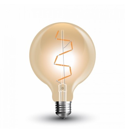 E27 4W LED Globe-Lampe - Ø9,5 cm, Kohlefaden, extra warmweiß, 2200K