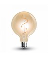 E27 4W LED Globe-Lampe - Ø9,5 cm, Kohlefaden, extra warmweiß, 2200K