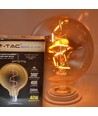 E27 4W LED Globe-Lampe - Ø9,5 cm, Kohlefaden, extra warmweiß, 2200K