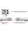 120cm Leuchte + 2 Stk. 18,5W T8 LED-Röhren - IP65, durchverdrahtet