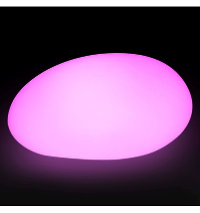 V-Tac RGB LED Stein - Wiederaufladbar, mit Fernbedienung, 33x25x17 cm