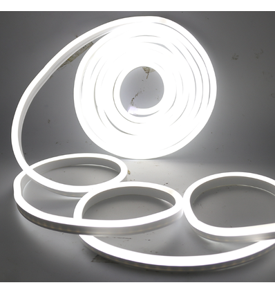 8x16 Kaltweiß Neon Flex LED 8W pro Meter - 24V DC, IP67