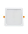 24W 22 x 22 cm LED Einbaupanel - IP54 Außenbereich, Ausschnitt: 19,5 x 19,5 cm, Maße: 22 x 22 cm