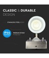 GU10 Wandleuchte Up/Down mit Sensor - IP44 Außenbereich, Edelstahl, ohne Leuchtmittel