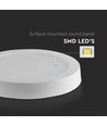 6W LED Deckenleuchte - Ø12cm, Höhe: 3cm, weißer Rand