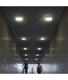 12W LED Deckenleuchte - Ø17cm, Höhe: 3cm, weißer Rand