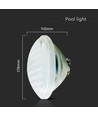 18W LED Pool-Leuchtmittel - 12V, PAR56, IP68, Glas