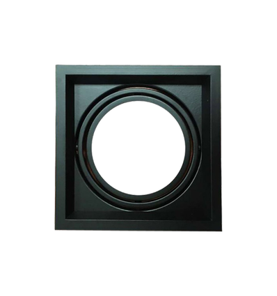 G53 AR111 Einbaustrahler - Schwarz, 17,5 x 17,5 cm