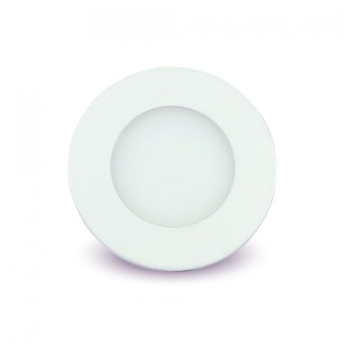 3W Ø8,4cm LED Einbaupanel - Ausschnitt: Ø7,3 cm, Maße: Ø8,4 cm