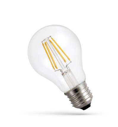 Spectrum 3,8W LED-Lampe - 212 lm/W, A60, Glühfaden, klares Glas, E27