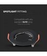 MR16/GU10 Downlight-Set - Ohne Leuchtmittel, schwarz, Lochausschnitt: Ø6,3 cm, Maße: Ø8 cm