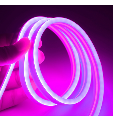 5m 8W pro Meter Lila 8x16 Neon Flex LED - 12V DC, IP67