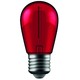 E27 1W LED Tropfenlampe - Rot, Kohlefaden