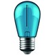 E27 1W LED Tropfenlampe - Blau, Filament