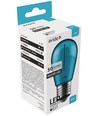 E27 1W LED Tropfenlampe - Blau, Filament