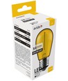 E27 1W LED Tropfenlampe - Gelb, Kohlefaden