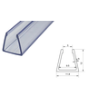 PVC-Profil 8x16 für LED Neonflex - 1 Meter, klar