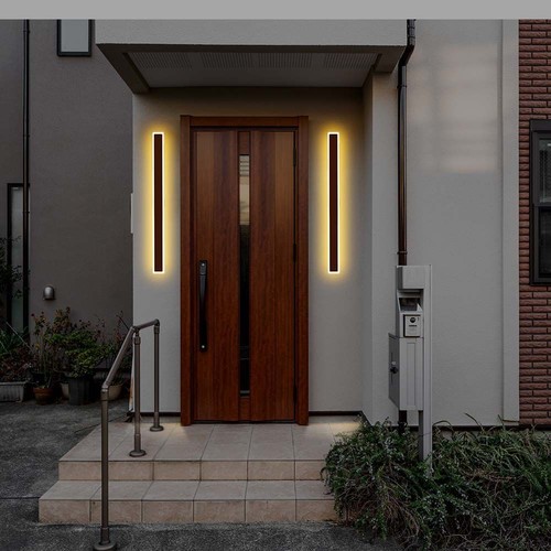 17W LED Cortenfarbene Wandleuchte - IP65 Außenbereich, inkl. Leuchtmittel