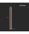 17W LED Corten Wandleuchte - IP65 Außenbereich, inkl. Leuchtmittel