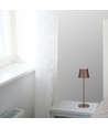 V-Tac wiederaufladbare Tischlampe, kabellos - Corten, IP54 Außen-Tischlampe, Touch-dimmbar, Modell Mini