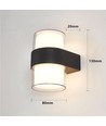 LED Wandleuchte Up/Down - 9W, IP65, Außenbereich