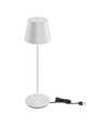 V-Tac wiederaufladbare Tischlampe, kabellos - Weiß, IP54 Outdoor Tischlampe, Touch-dimmbar, Modell Mini