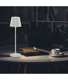 V-Tac wiederaufladbare Tischlampe, kabellos - Weiß, IP54 Outdoor Tischlampe, Touch-dimmbar, Modell Mini