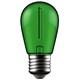 E27 1W LED Tropfenlampe in Grün mit Kohlefaden-Optik