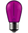 E27 1W LED Tropfenlampe - Lila, Filament