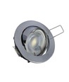 MR16 oder GU10 Downlight-Set - Ohne Leuchtmittel, Chrom, Lochausschnitt: Ø7,4 cm, Maße: Ø8,2 cm