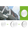 18W LED Deckenleuchte - Ø25cm, Höhe: 5,2cm, Weißer Rand, inkl. schwarzem Ring