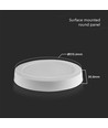 18W LED Deckenleuchte - Ø21,5cm, Höhe: 3cm, Weißer Rand