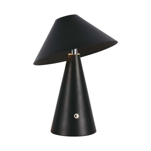V-Tac wiederaufladbare 3-in-1 Tischlampe - Schwarz, IP20, Touch-dimmbar